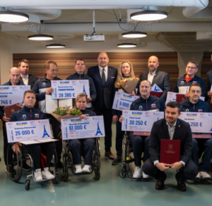 Paralympijskí športovci si dnes prevzali šeky za Paríž